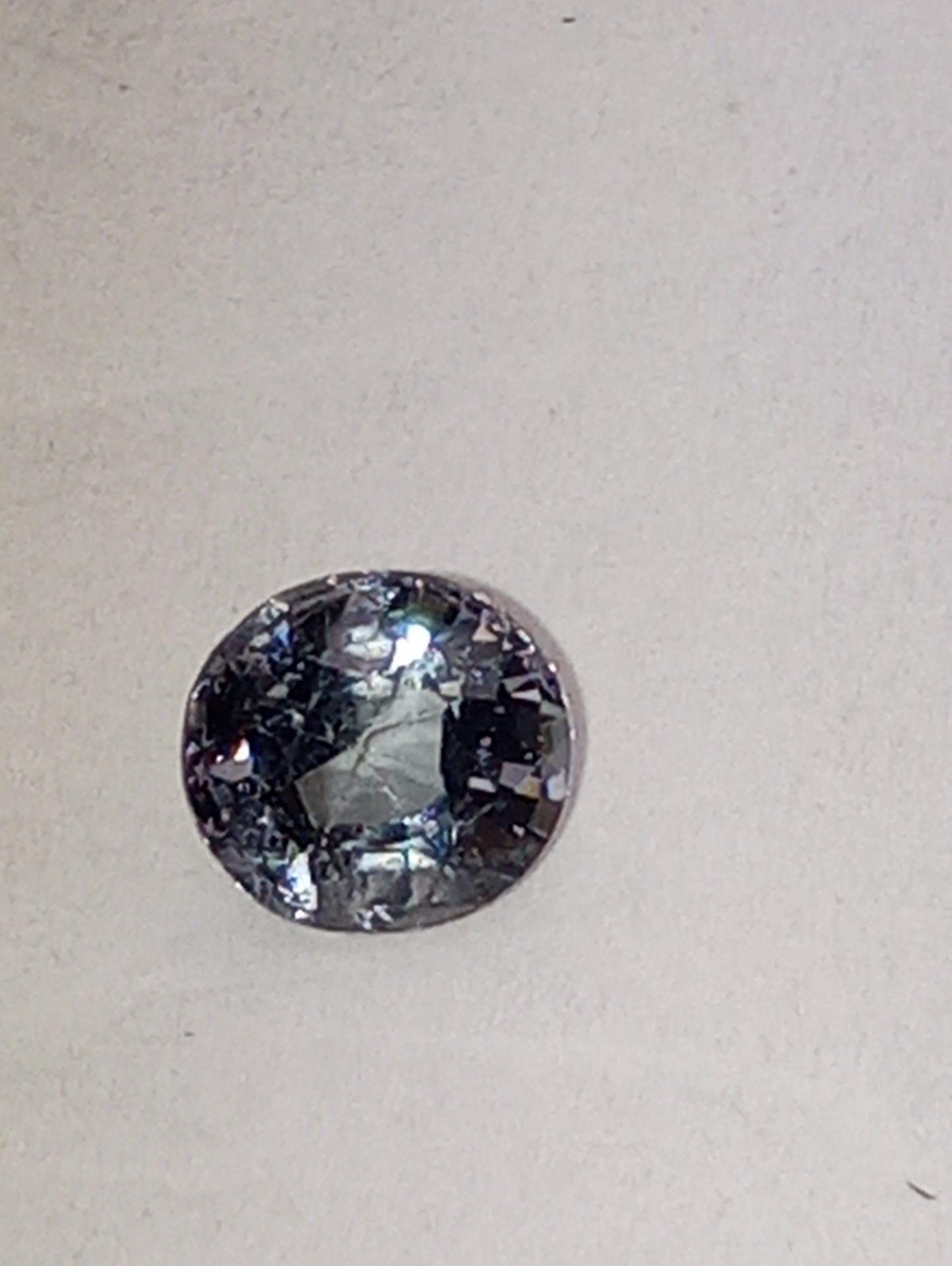 spinel gemstone Burma, blue, 6.5mmx5mm oval cut, .82ct