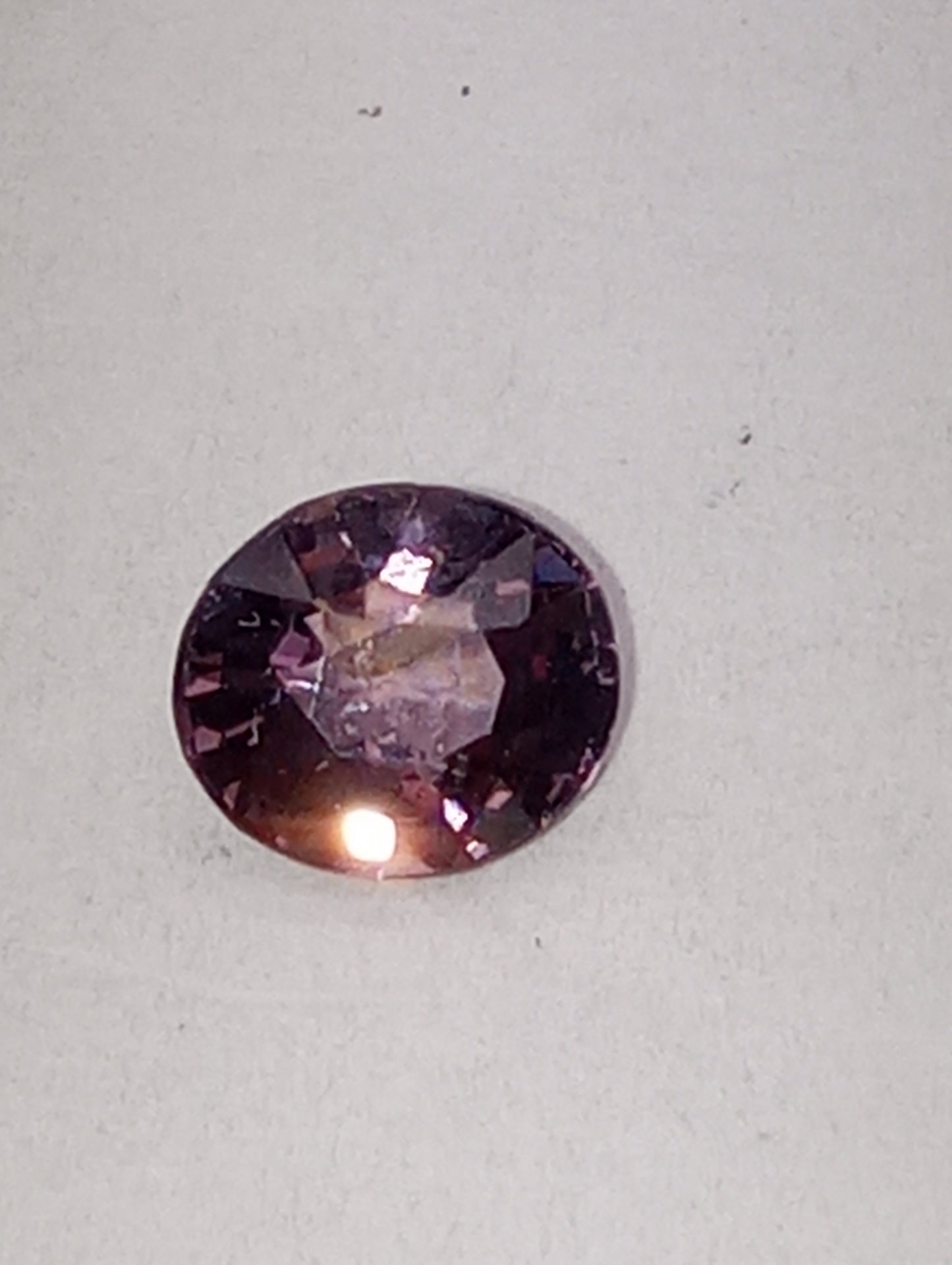 spinel gemstone Burma purple, 6mmx5.5mm oval cut,