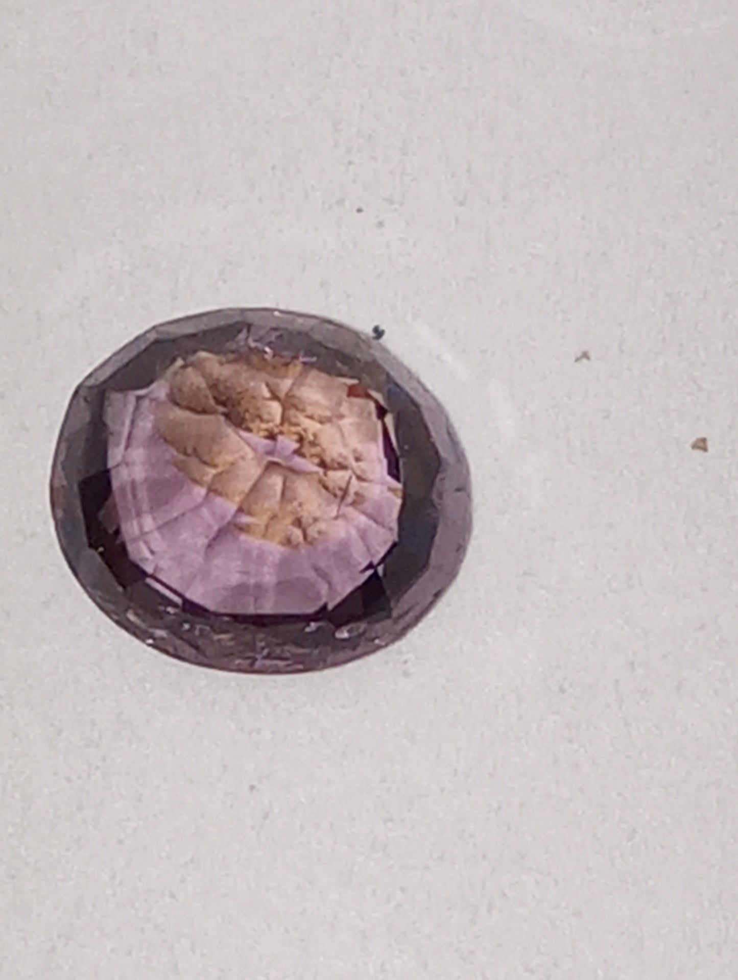 spinel gemstone Burma purple, 6mmx5.5mm oval cut,