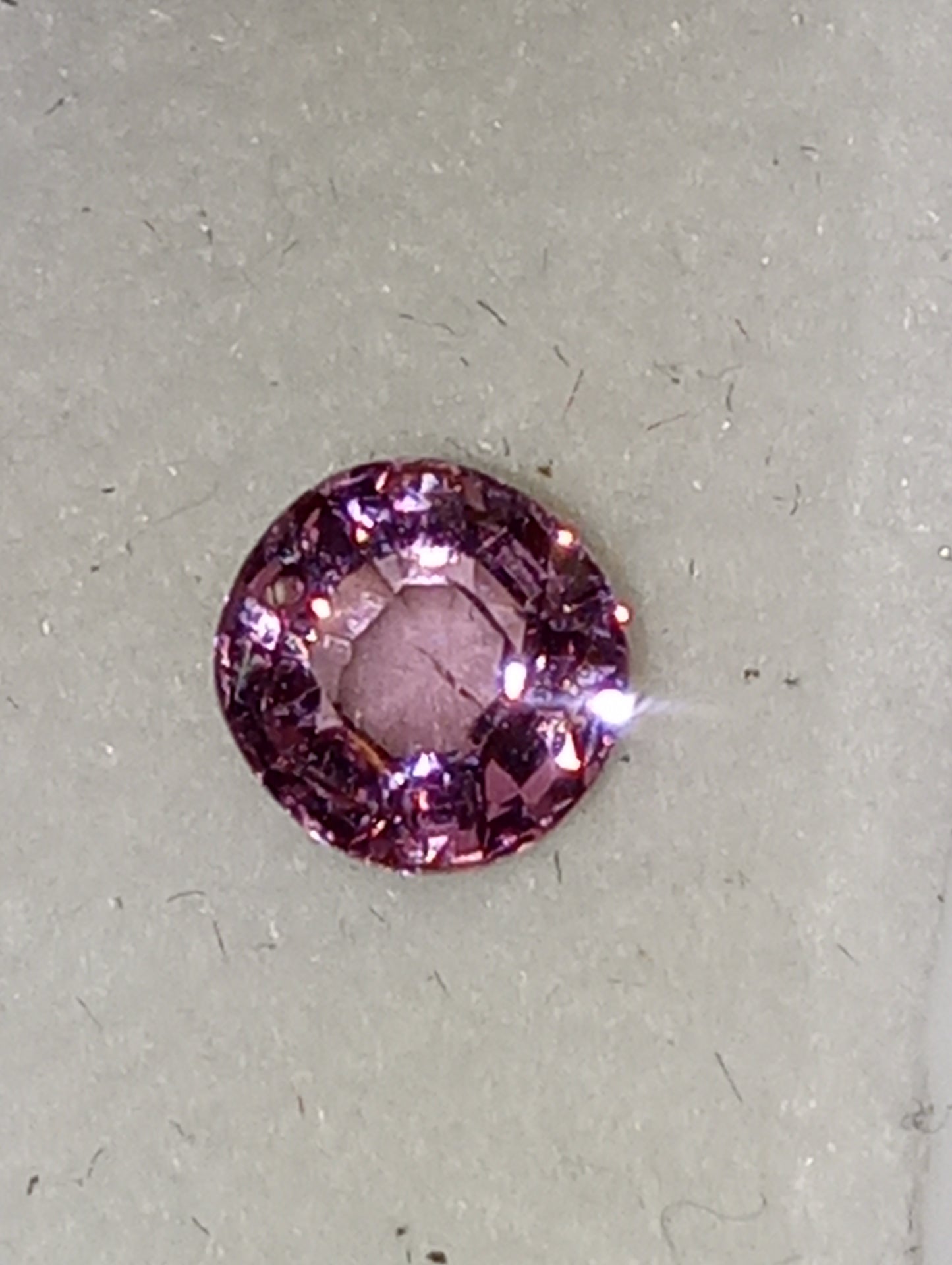 spinel gemstone Burmese, pinky purple, 6mmx5.5mm oval cut, .67ct
