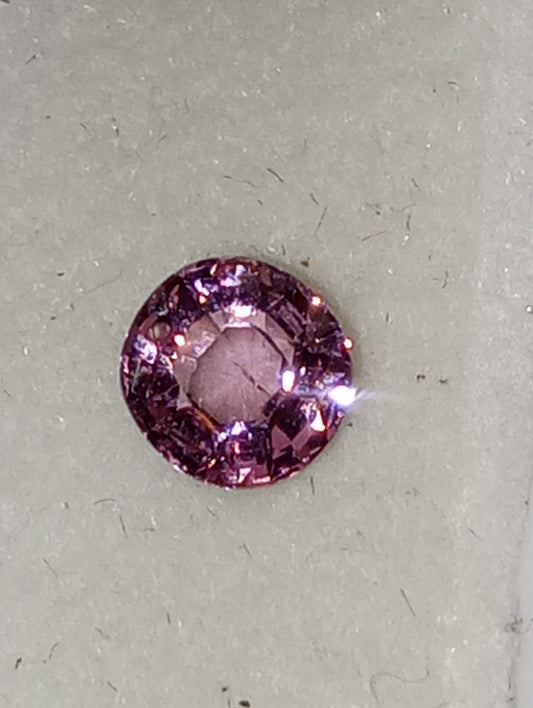 spinel gemstone Burmese, pinky purple, 6mmx5.5mm oval cut, .67ct