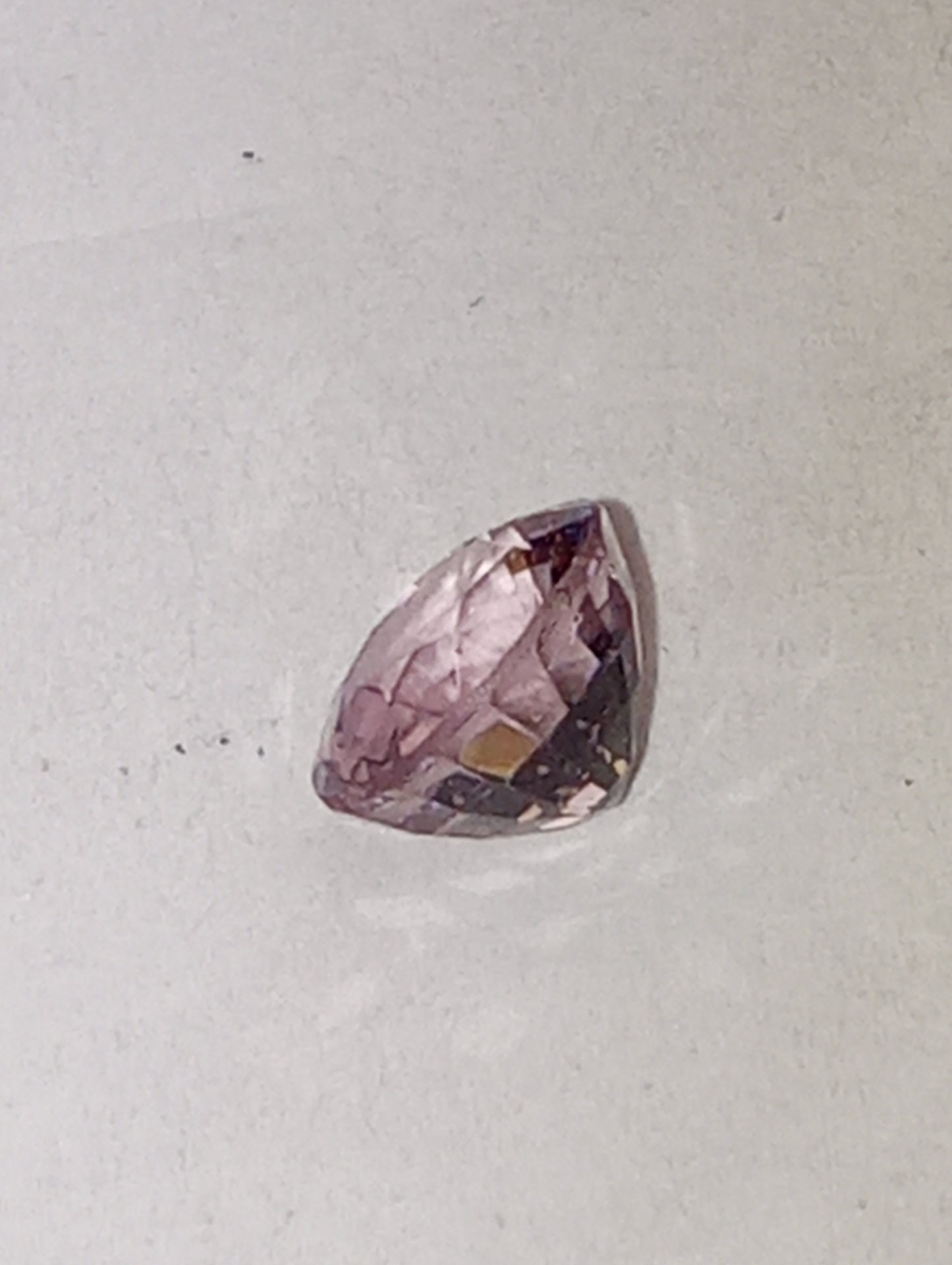 spinel gemstone Burmese, purplish pink,  6mmx5.75mm oval cut, .92ct
