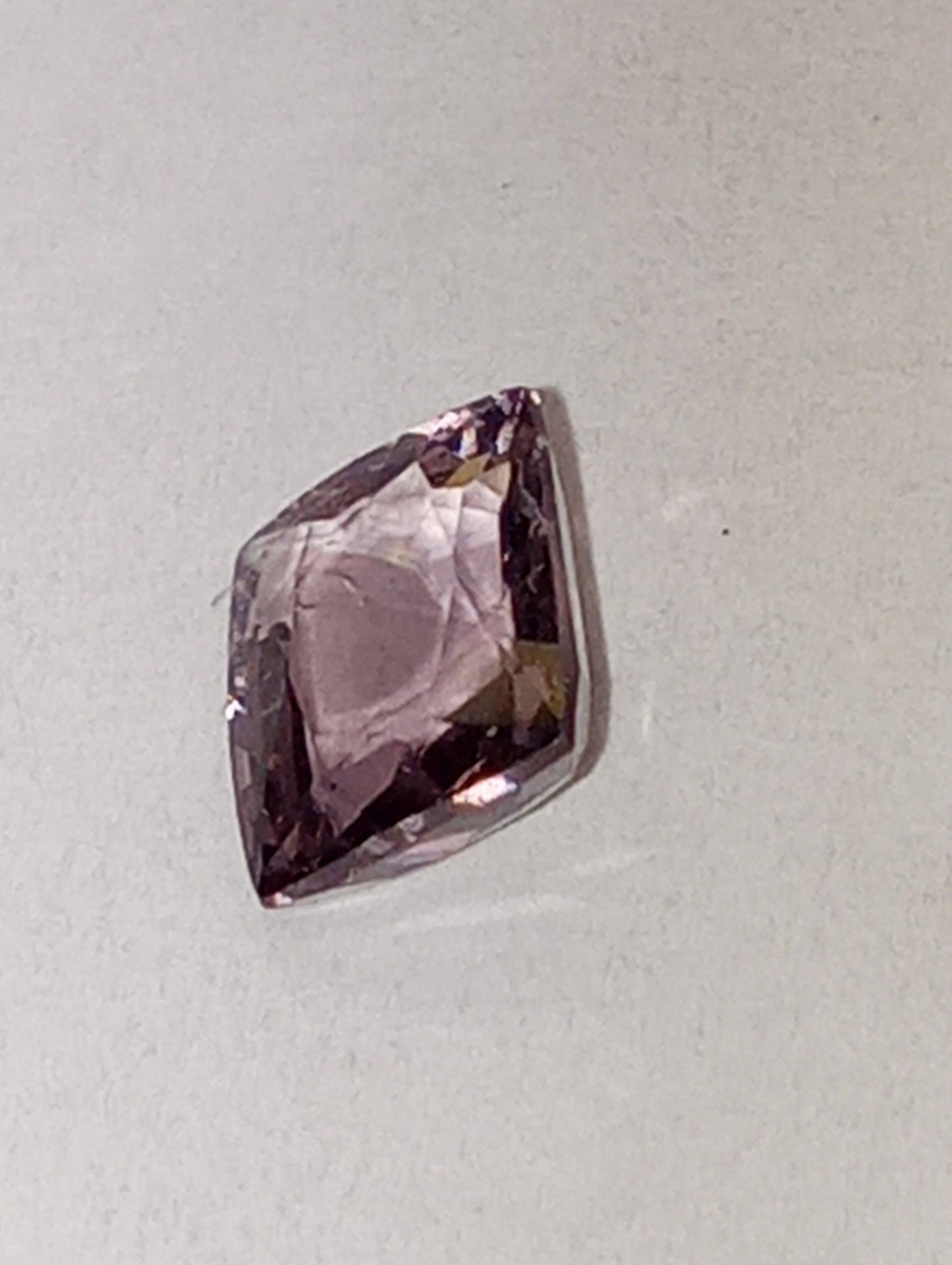 spinel gemstone Burmese, purple, 7mmx6mm emerald cut, 1.43ct