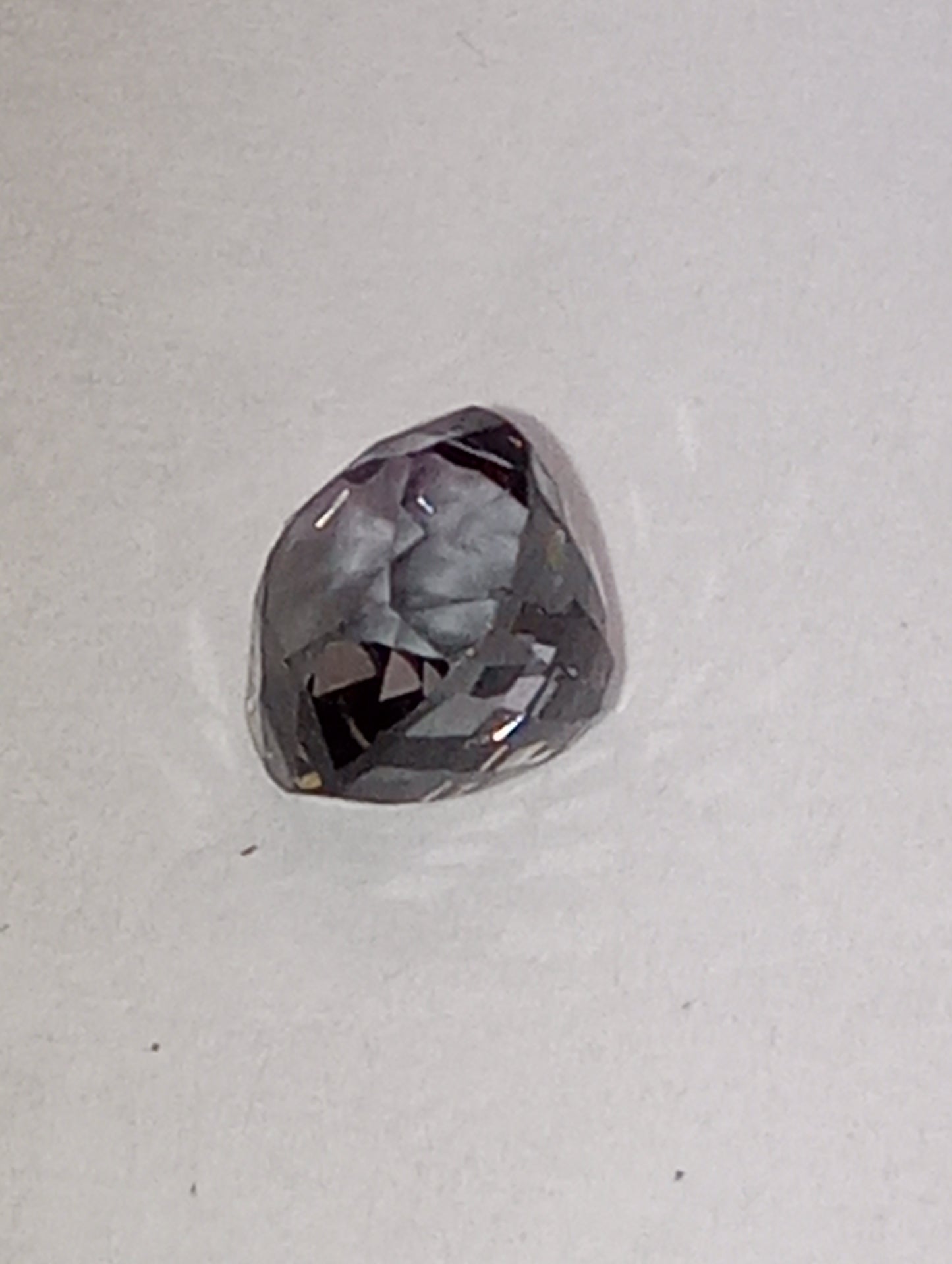 spinel gemstone Burmese, bluish platinum, oval deep cut, 1.41ct,