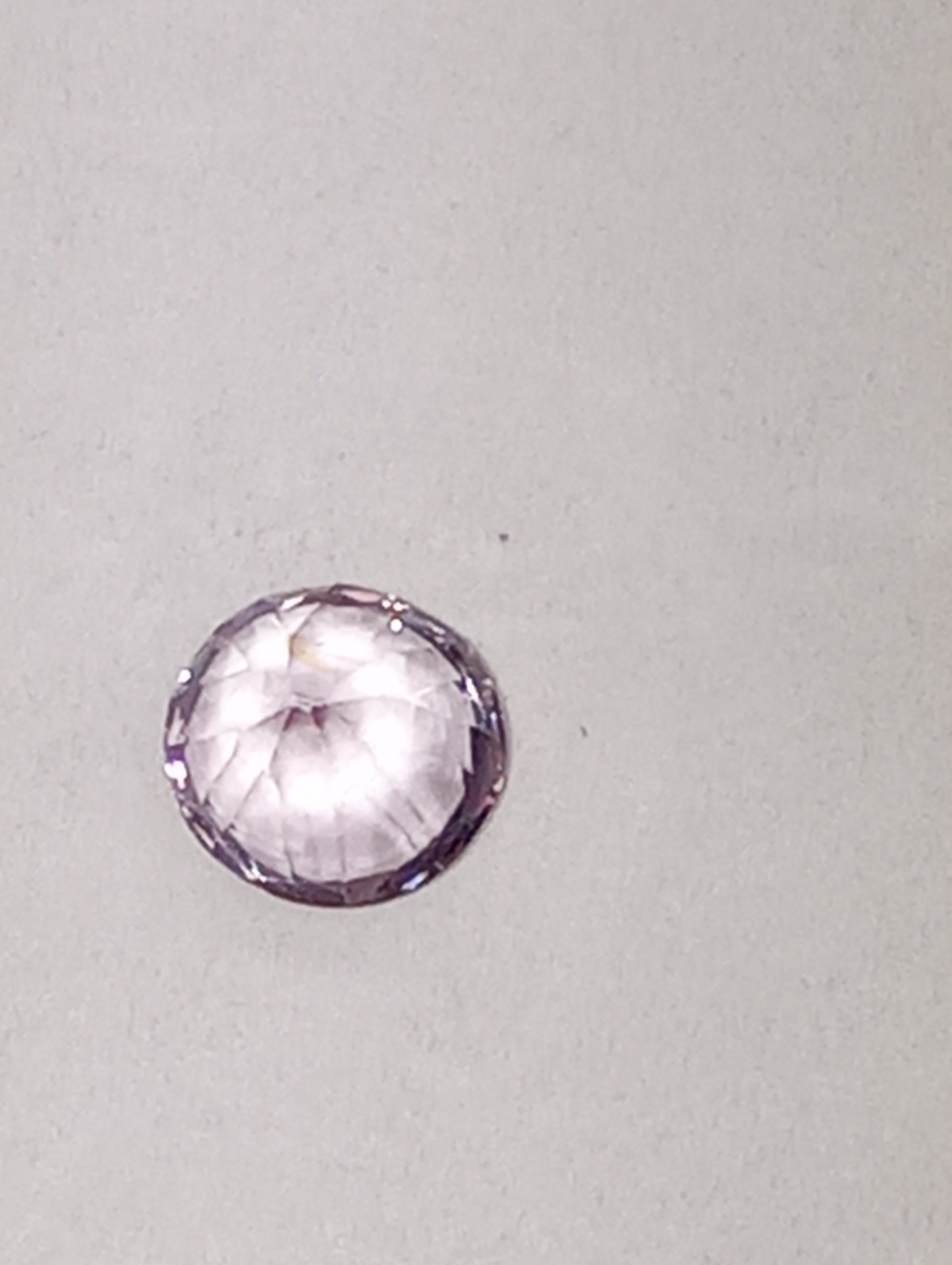 spinel gemstone Burmese, lavender, 6mmx5.5mm oval cut, .86ct