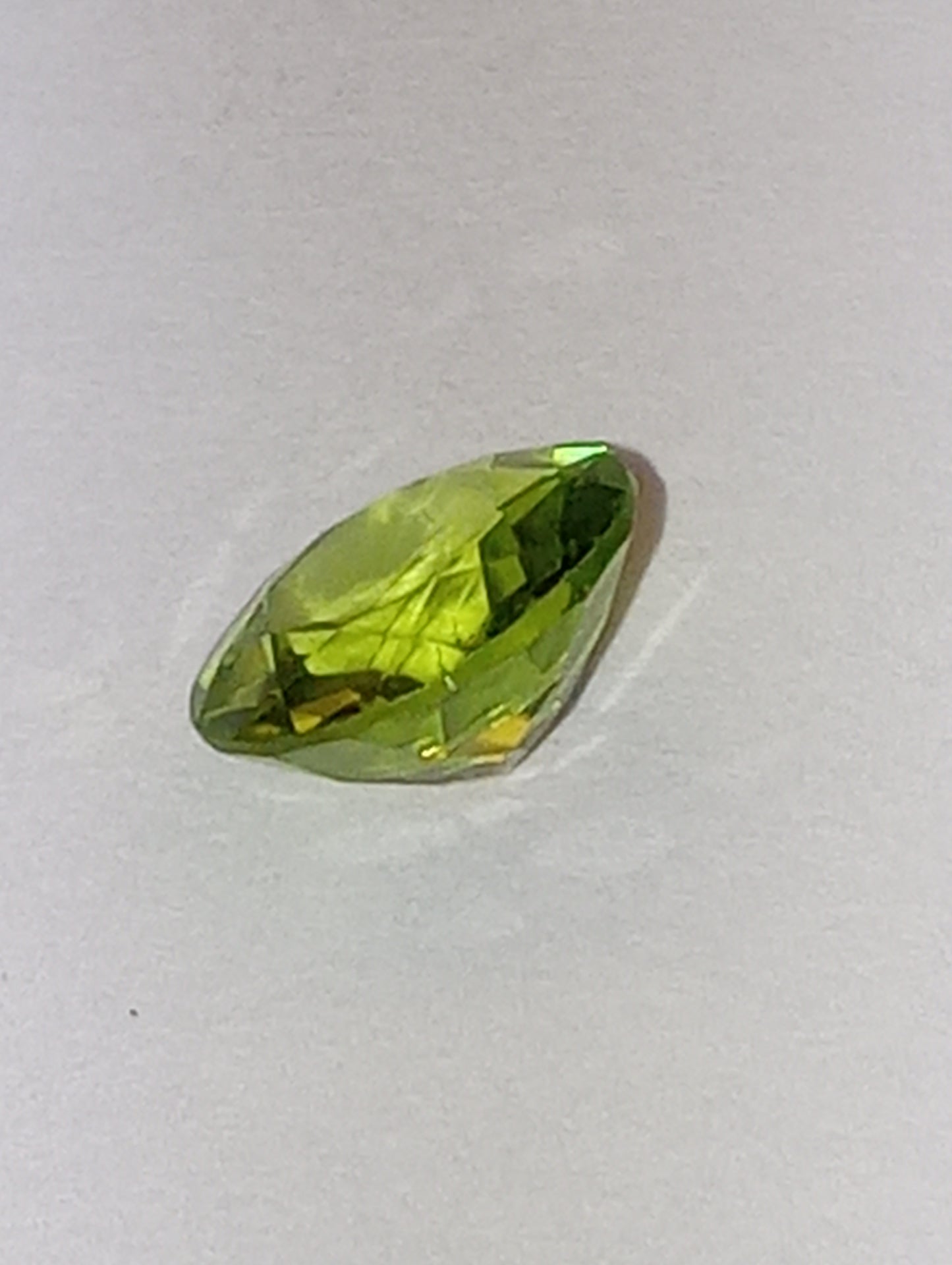peridot gemstone, 7mm round cut, 1.01ct-1.60ct