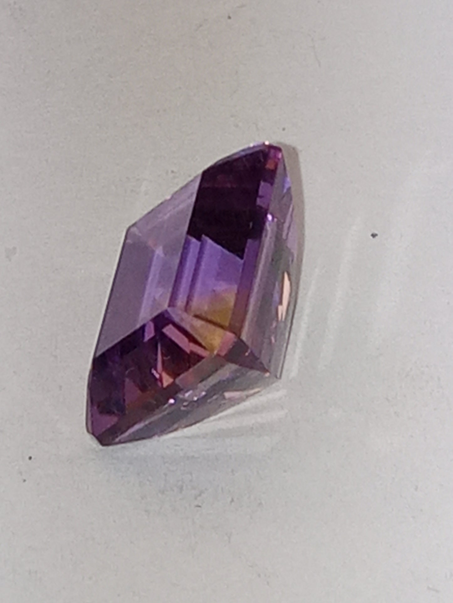 ametrine gemstone, 11mmx9mm emerald cut, 9.8ct