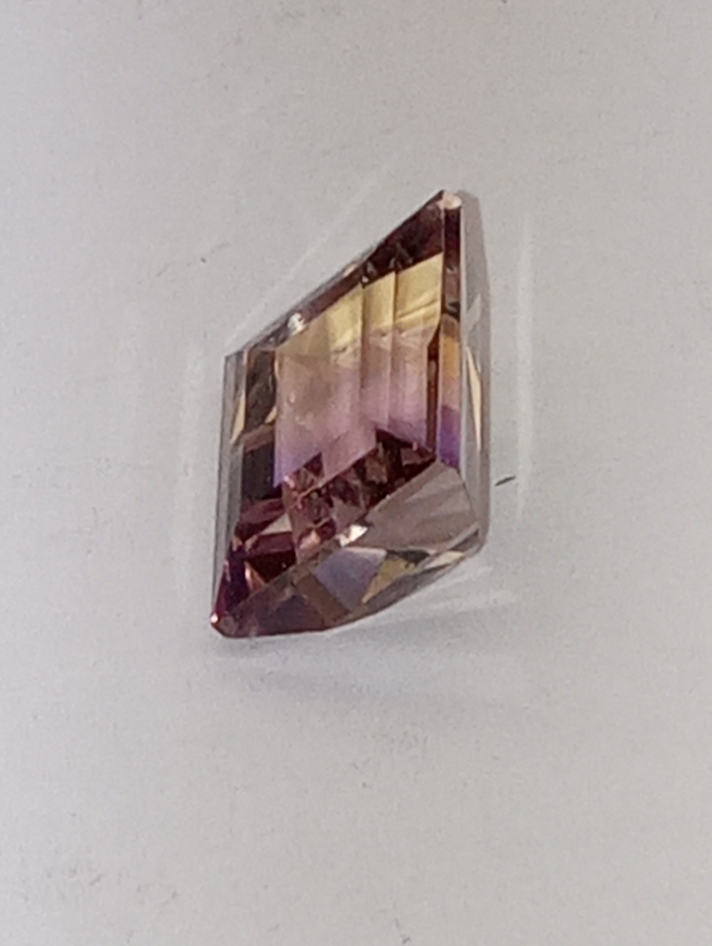 ametrine gemstone Mandiore(TM), 12mmx10mm rectangle cut, 6.38ct