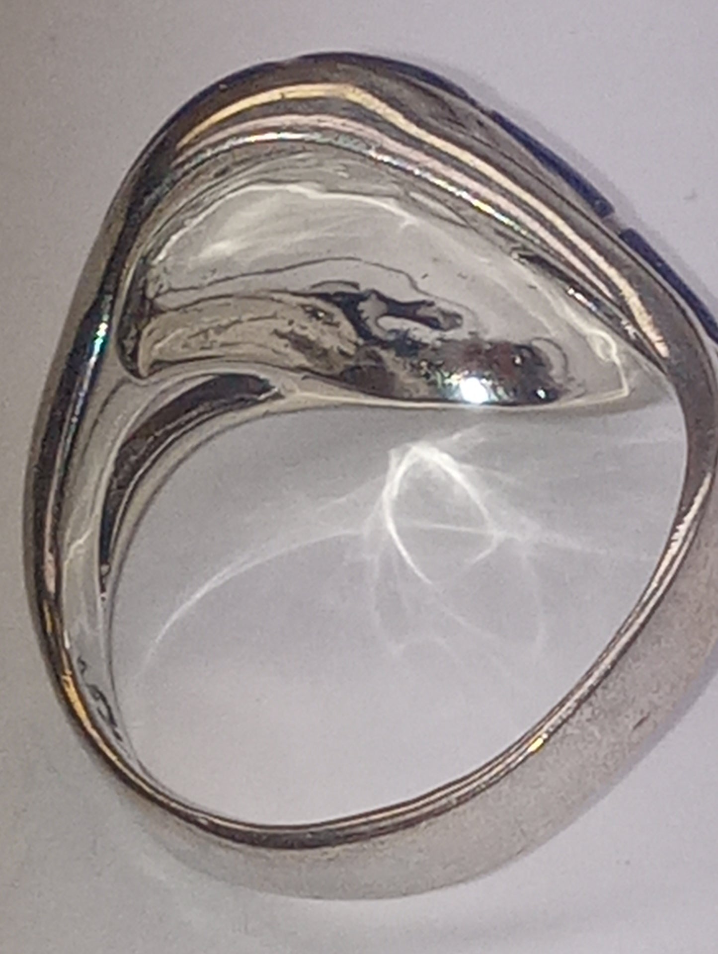 Ring Santa Fe Style, Lapis lazuli wave design in sterling silver, size 7, 1ctw