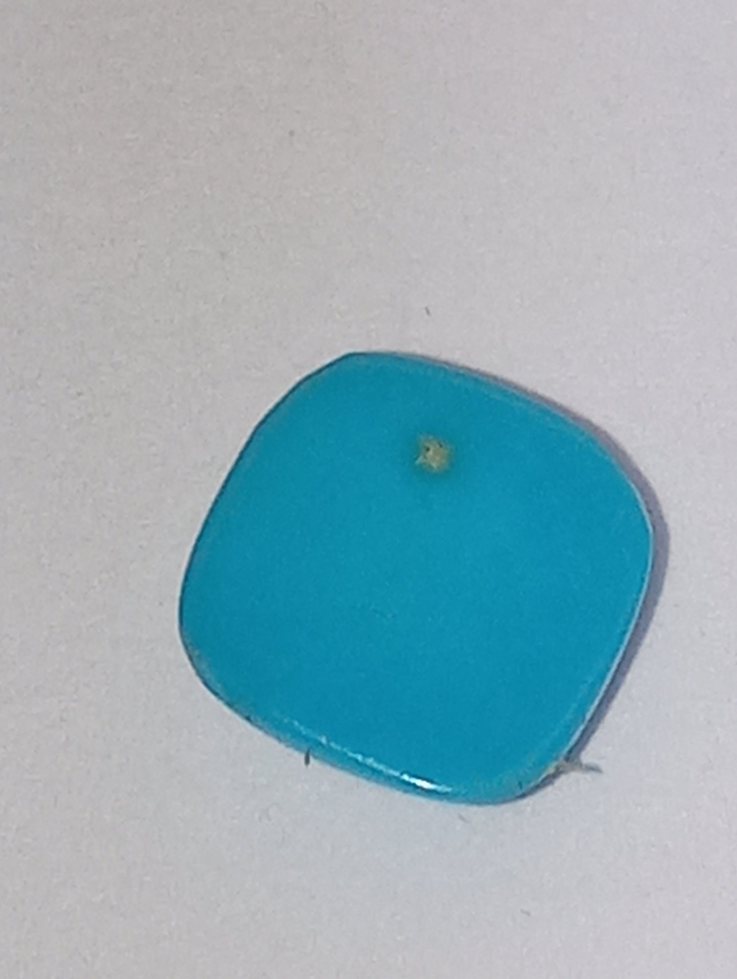 Turquoise gemstone Sleeping Beauty, 6mmx6mm cushion shape, .74ct