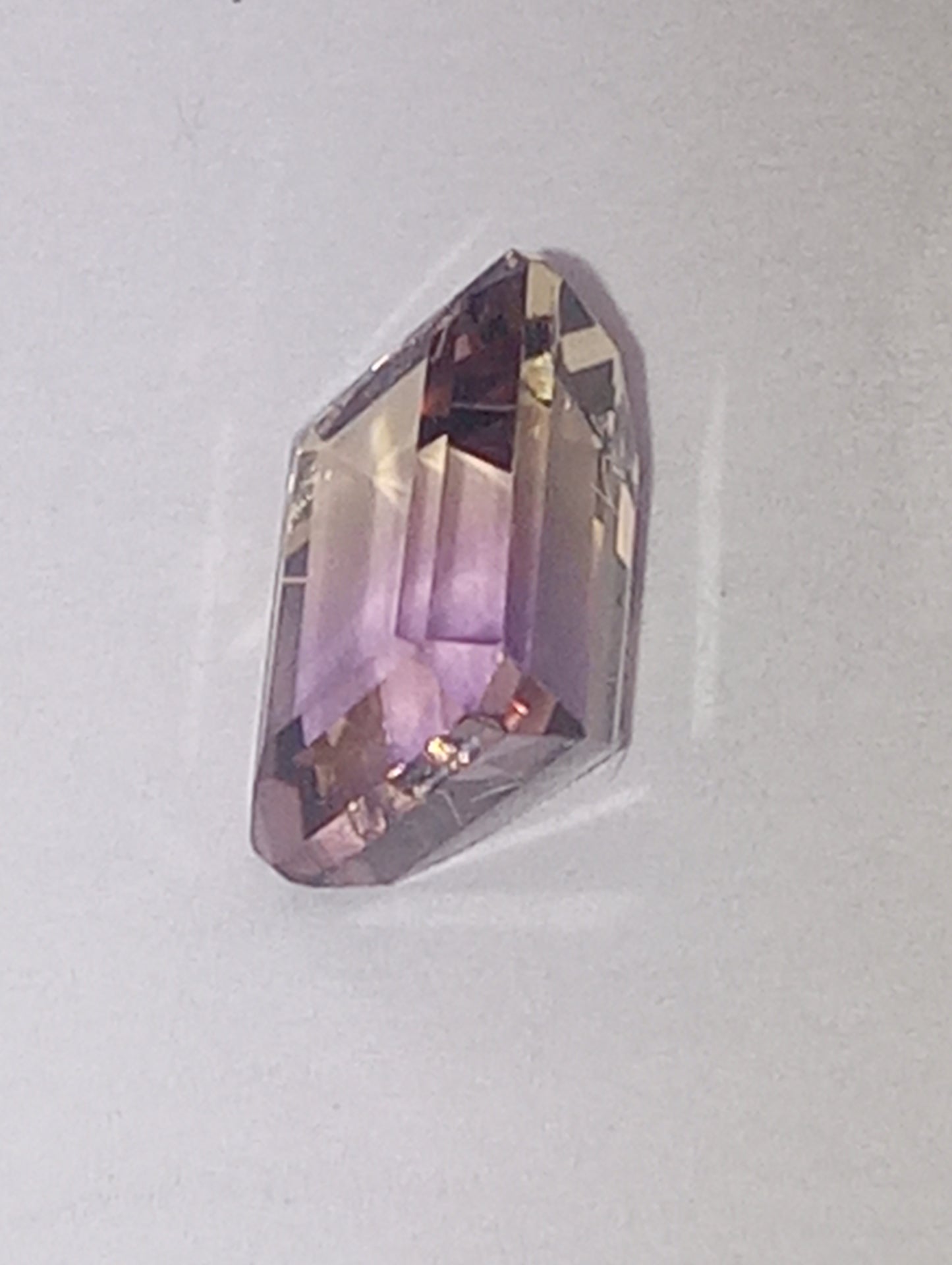 ametrine gemstone, 8mmx6mm emerald cut, 1.81ct